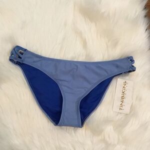 Tini Bikini Swimwear brand Large blue bottoms only